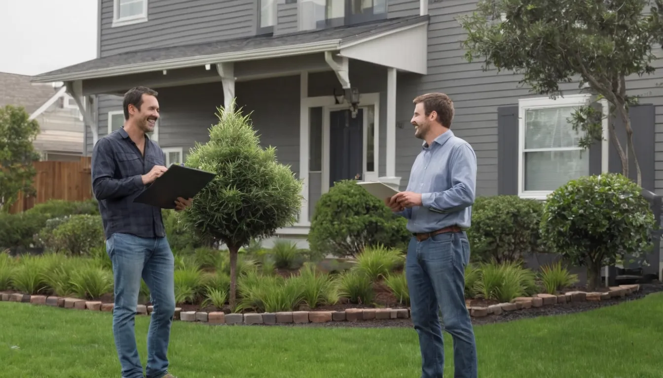 A homeowner looking over a tree estimate with a local provider in the Covington area